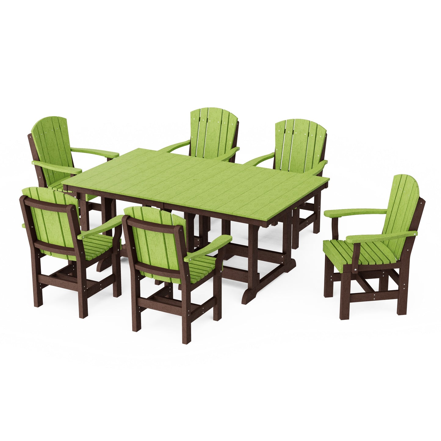 Heritage 7-Piece Arm Chair Rectangular Dining Set