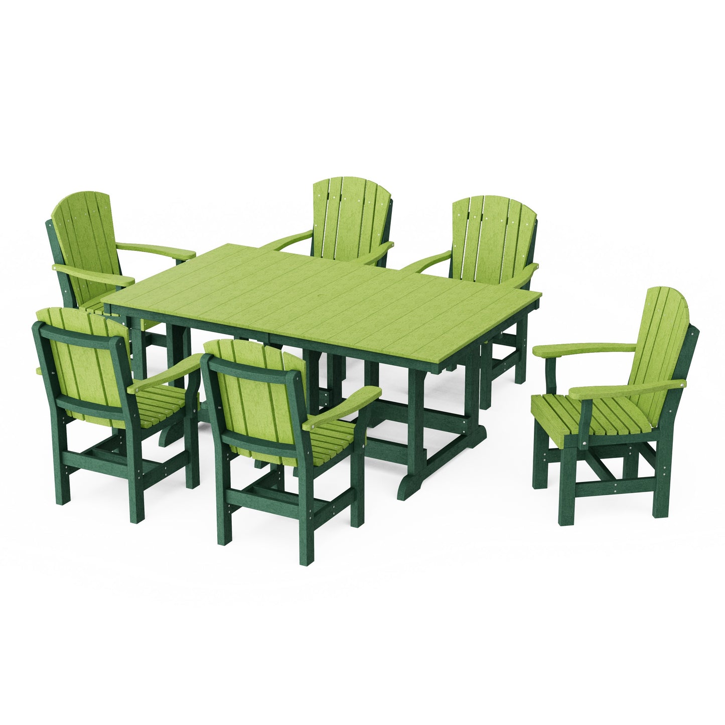 Heritage 7-Piece Arm Chair Rectangular Dining Set