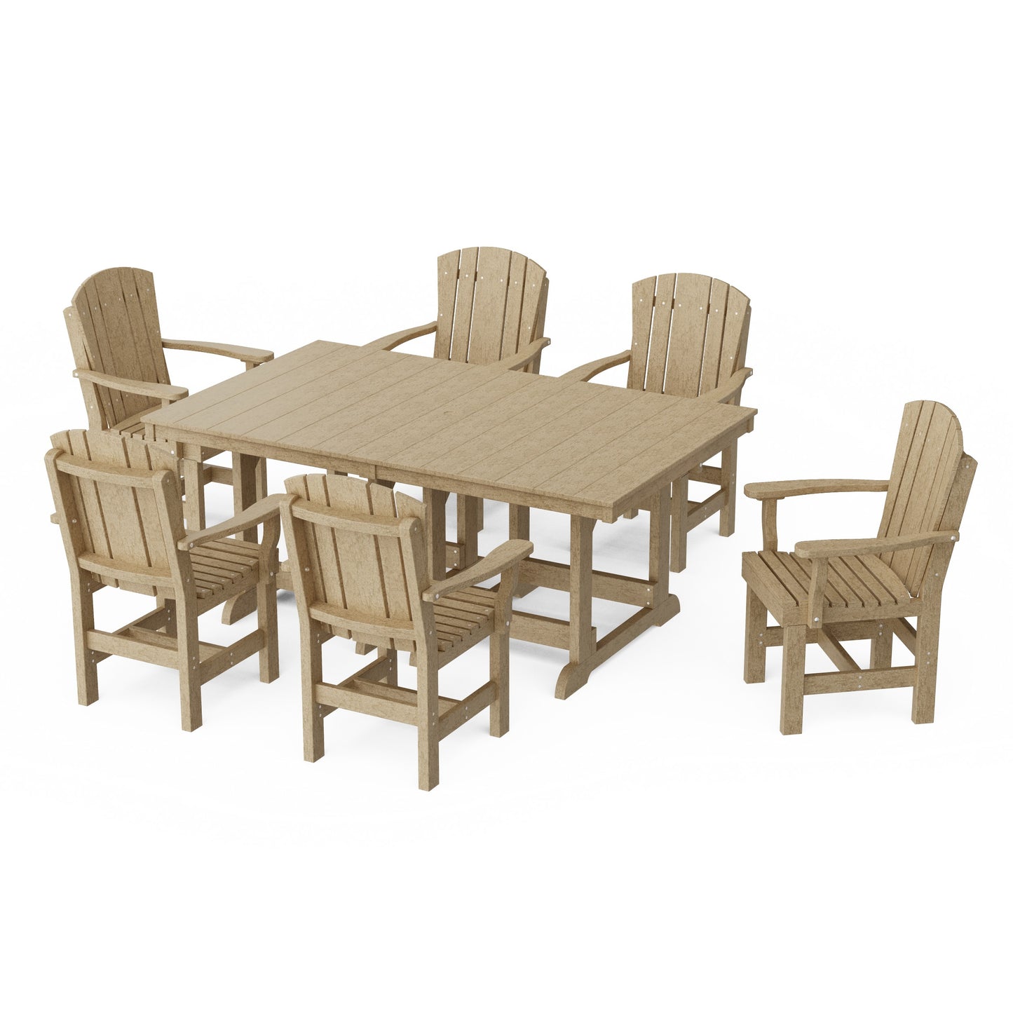Heritage 7-Piece Arm Chair Rectangular Dining Set