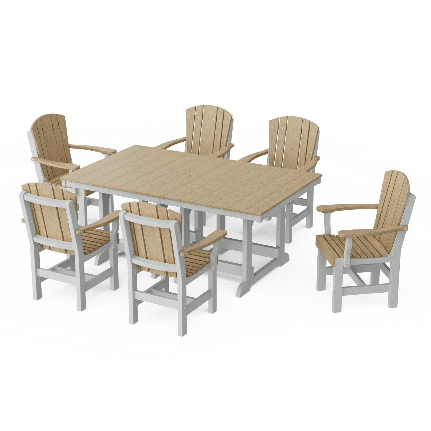 Heritage 7-Piece Arm Chair Rectangular Dining Set
