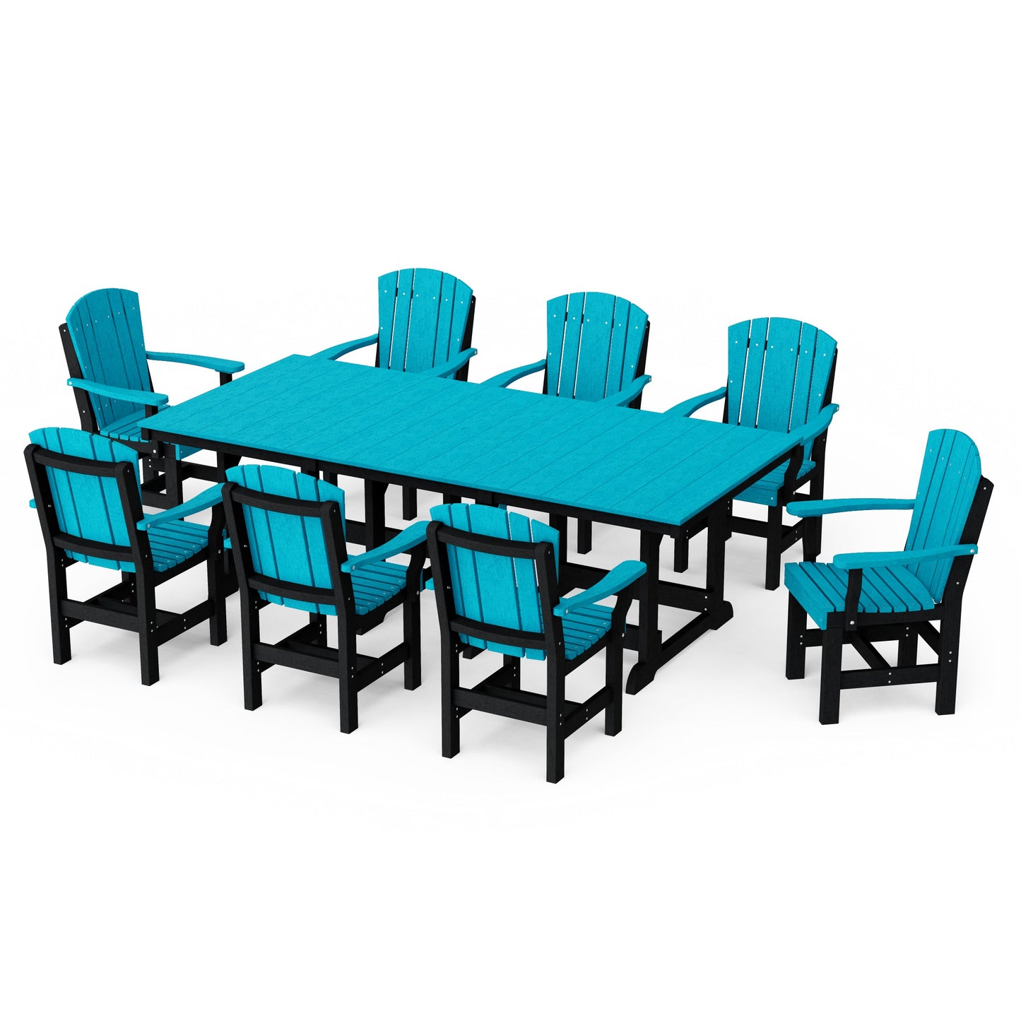 Heritage 9-Piece Arm Chair Rectangular Dining Set