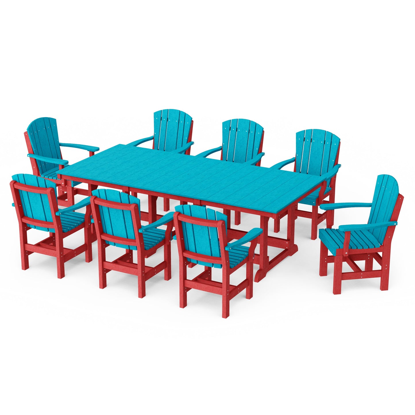 Heritage 9-Piece Arm Chair Rectangular Dining Set