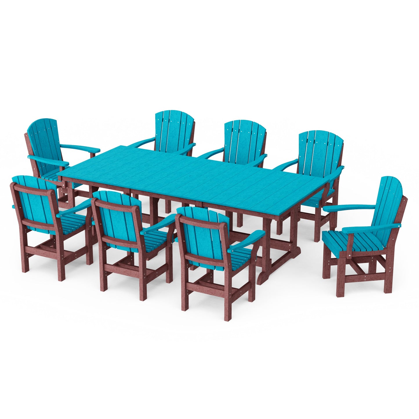 Heritage 9-Piece Arm Chair Rectangular Dining Set
