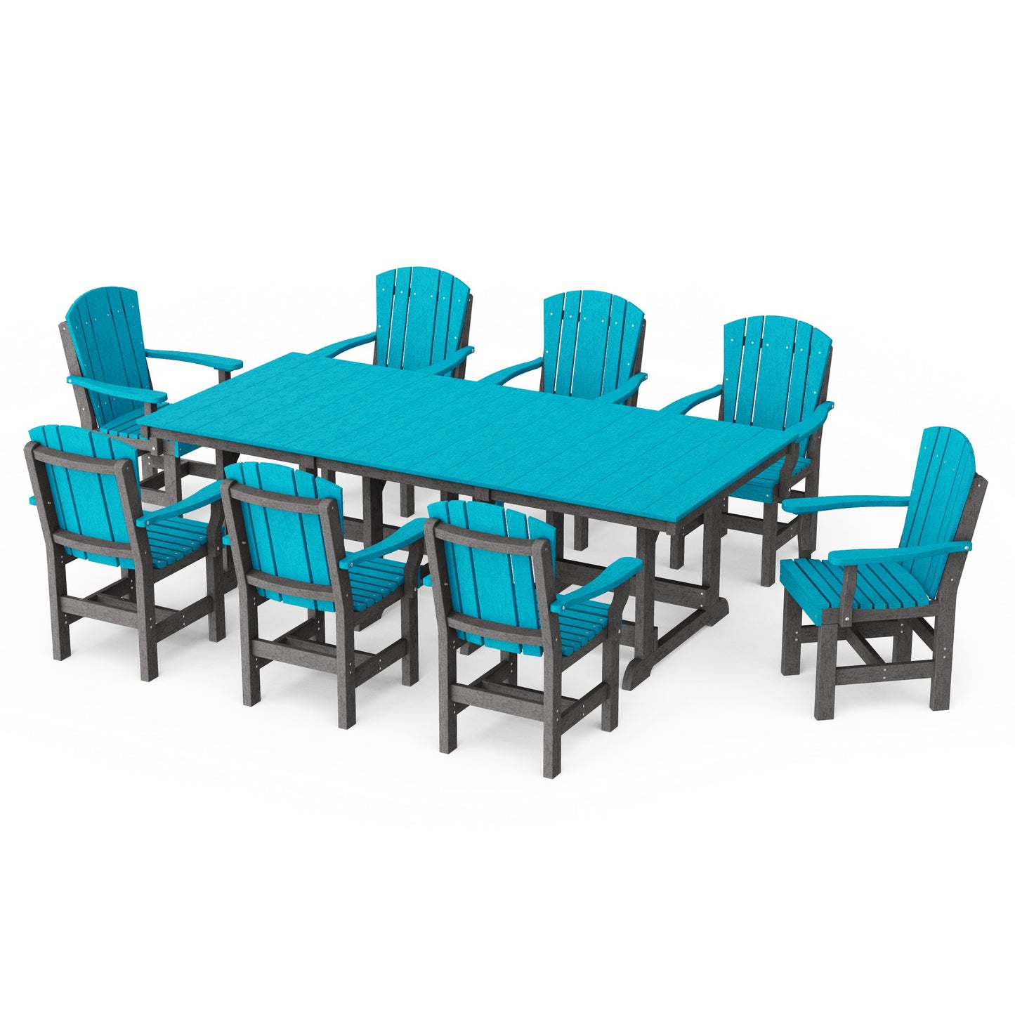 Heritage 9-Piece Arm Chair Rectangular Dining Set