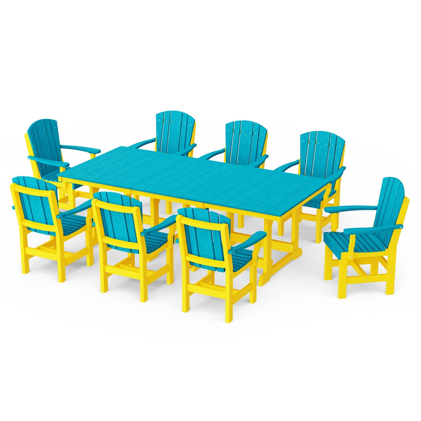 Heritage 9-Piece Arm Chair Rectangular Dining Set