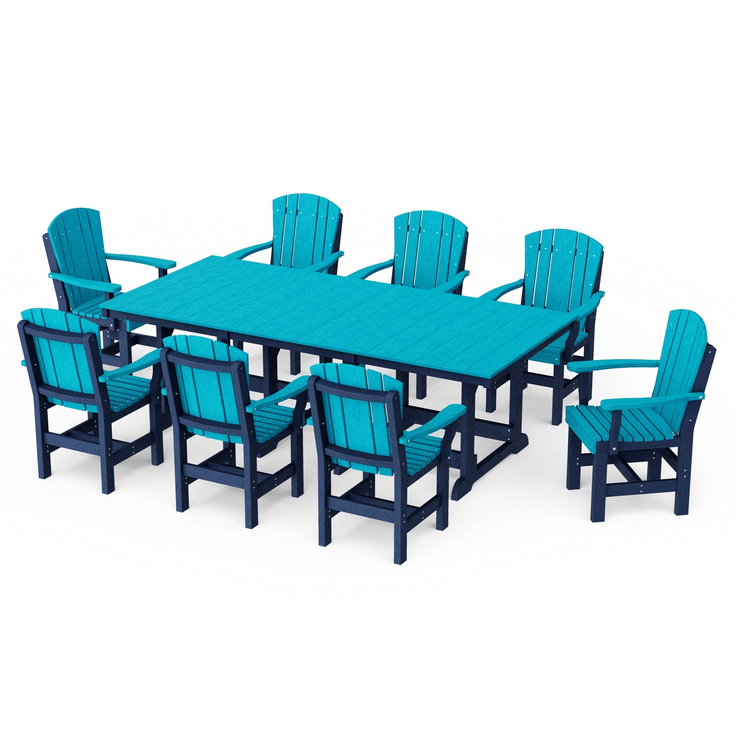 Heritage 9-Piece Arm Chair Rectangular Dining Set