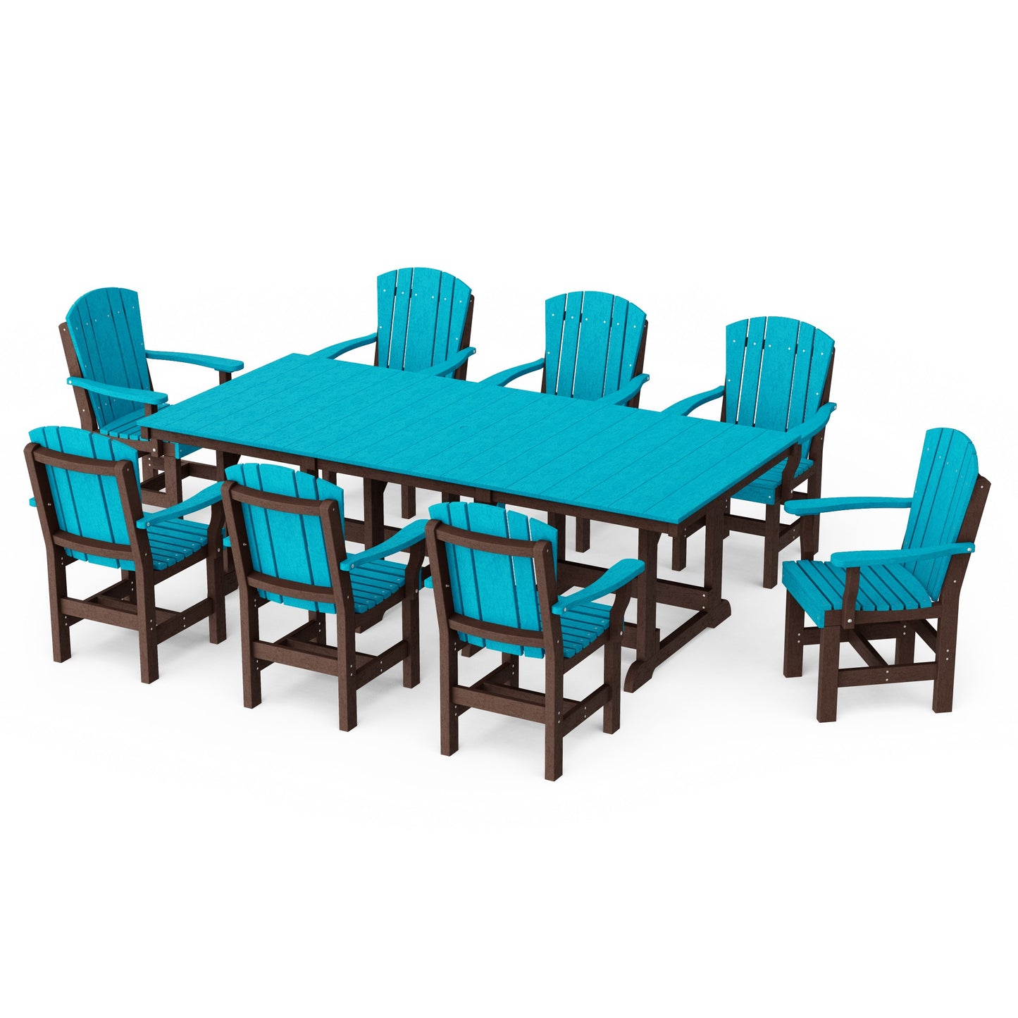 Heritage 9-Piece Arm Chair Rectangular Dining Set