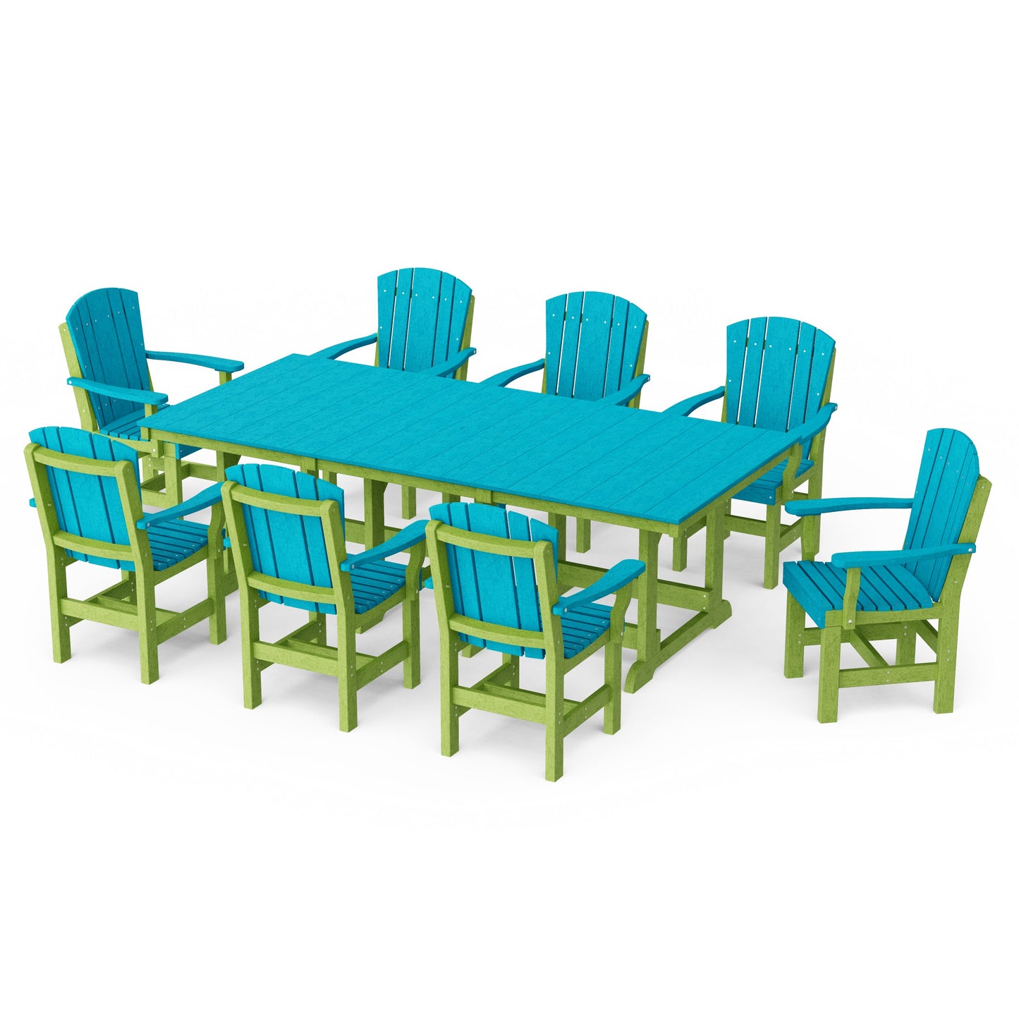 Heritage 9-Piece Arm Chair Rectangular Dining Set