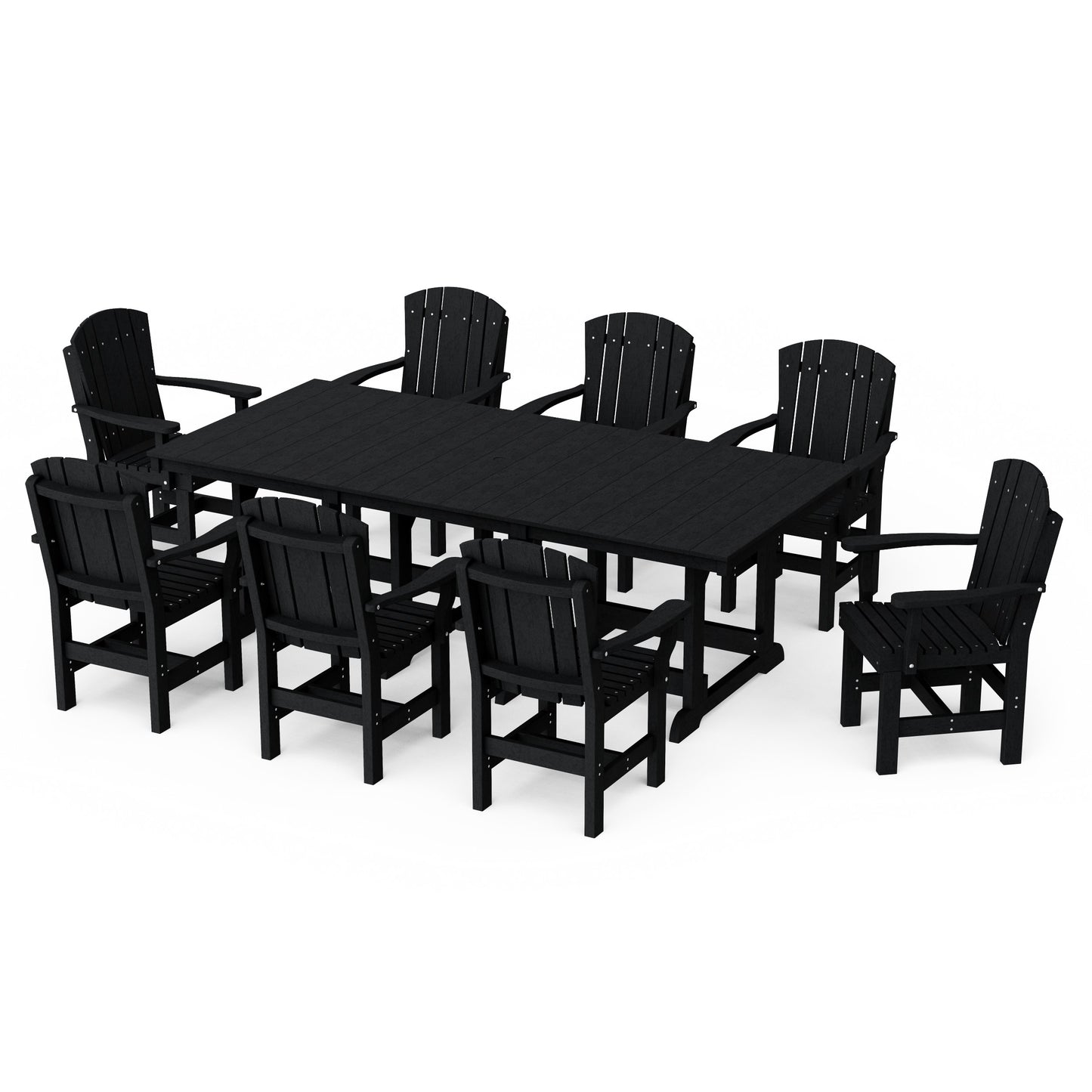 Heritage 9-Piece Arm Chair Rectangular Dining Set