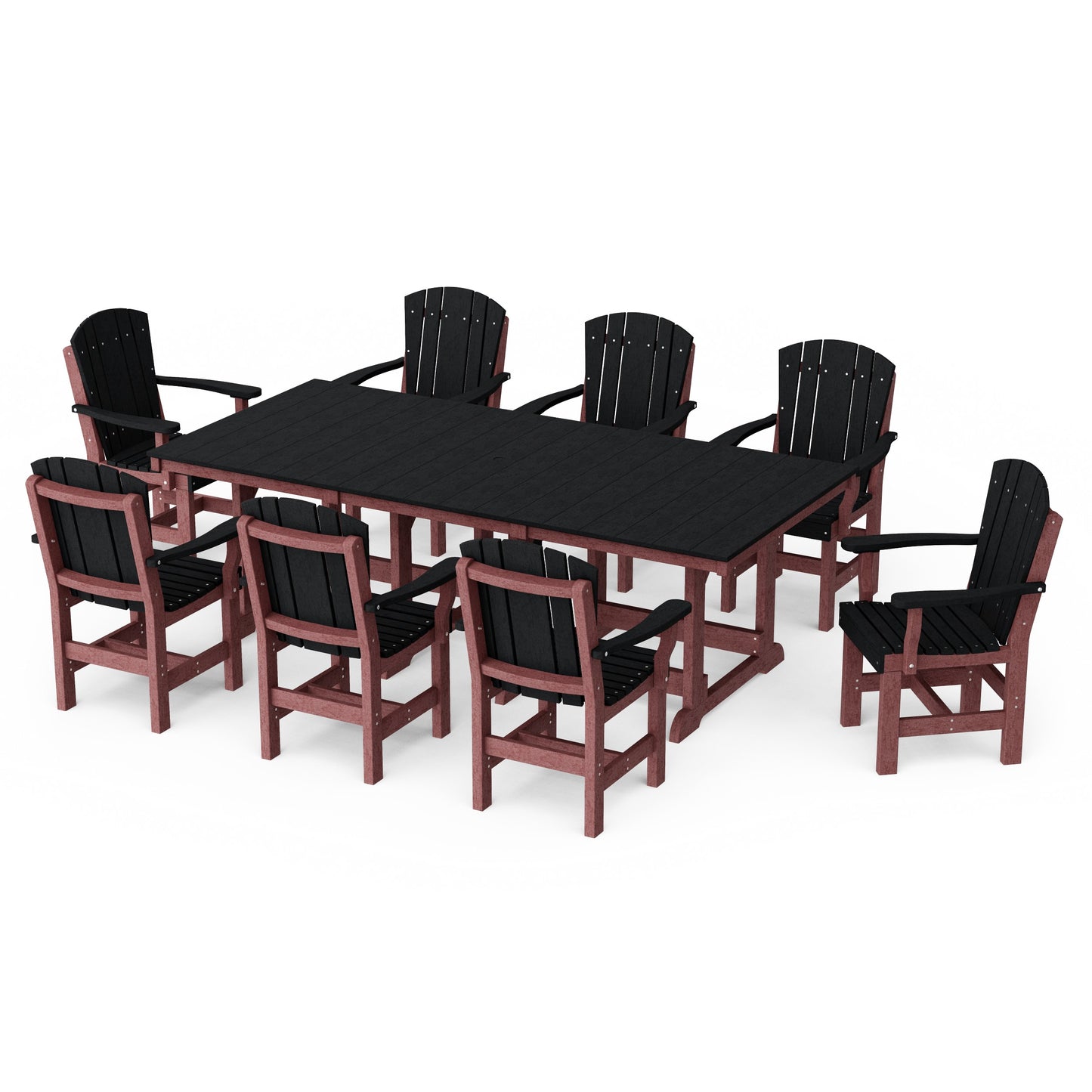 Heritage 9-Piece Arm Chair Rectangular Dining Set