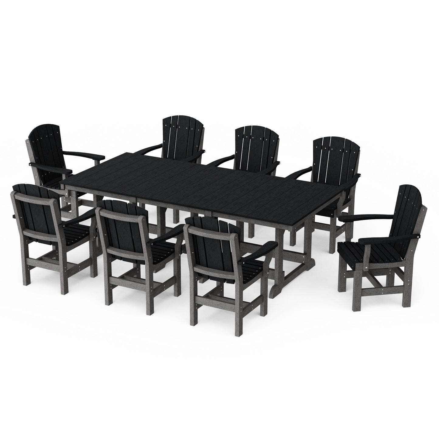 Heritage 9-Piece Arm Chair Rectangular Dining Set