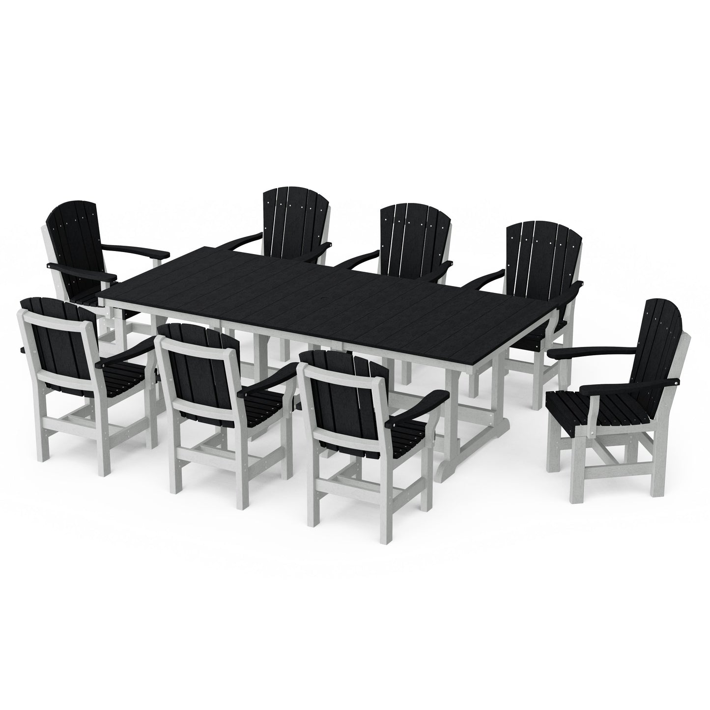 Heritage 9-Piece Arm Chair Rectangular Dining Set