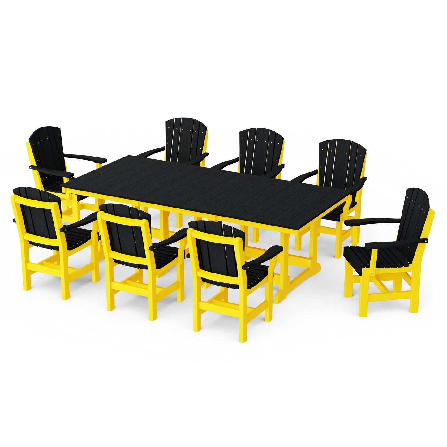 Heritage 9-Piece Arm Chair Rectangular Dining Set