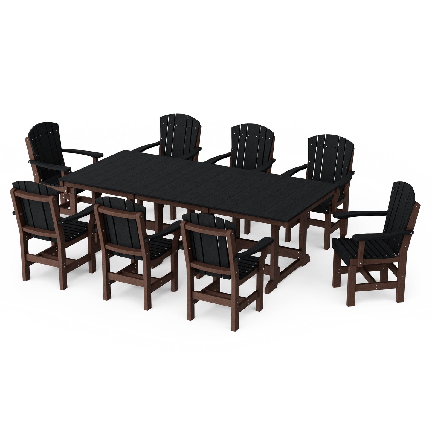 Heritage 9-Piece Arm Chair Rectangular Dining Set