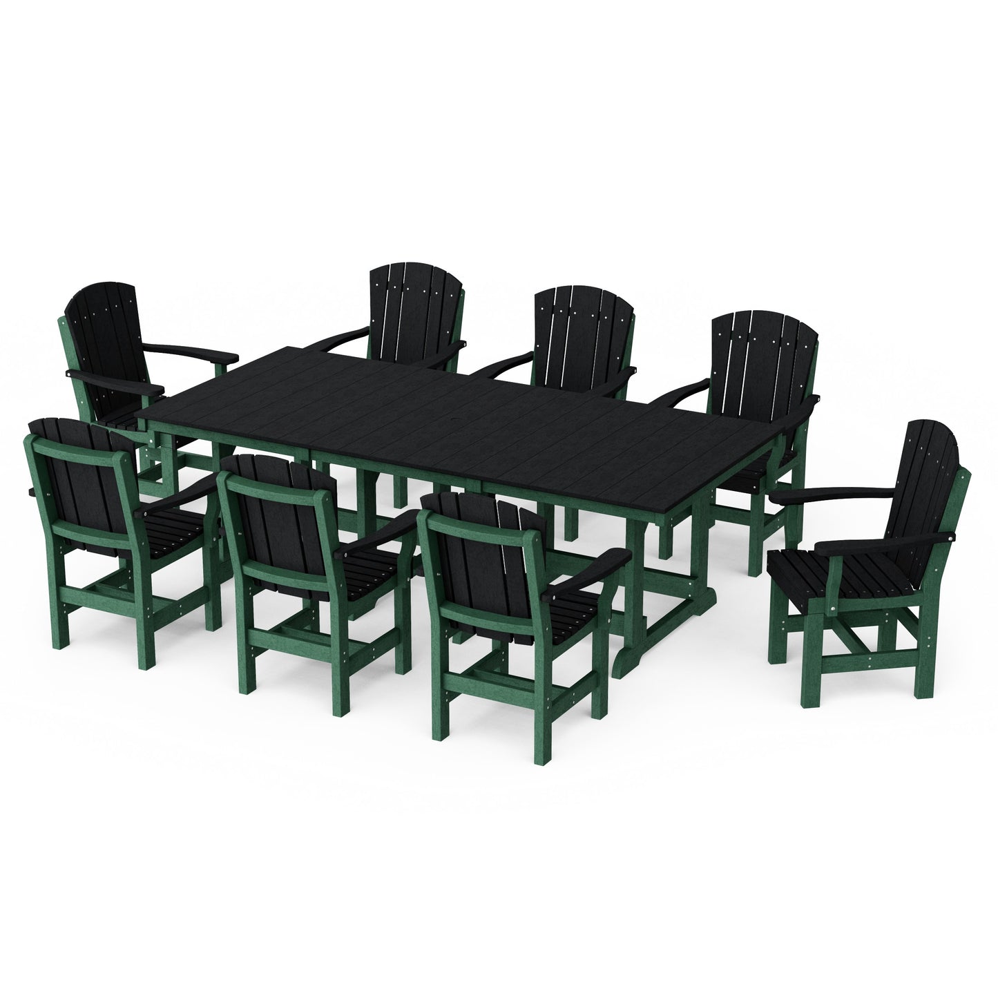 Heritage 9-Piece Arm Chair Rectangular Dining Set