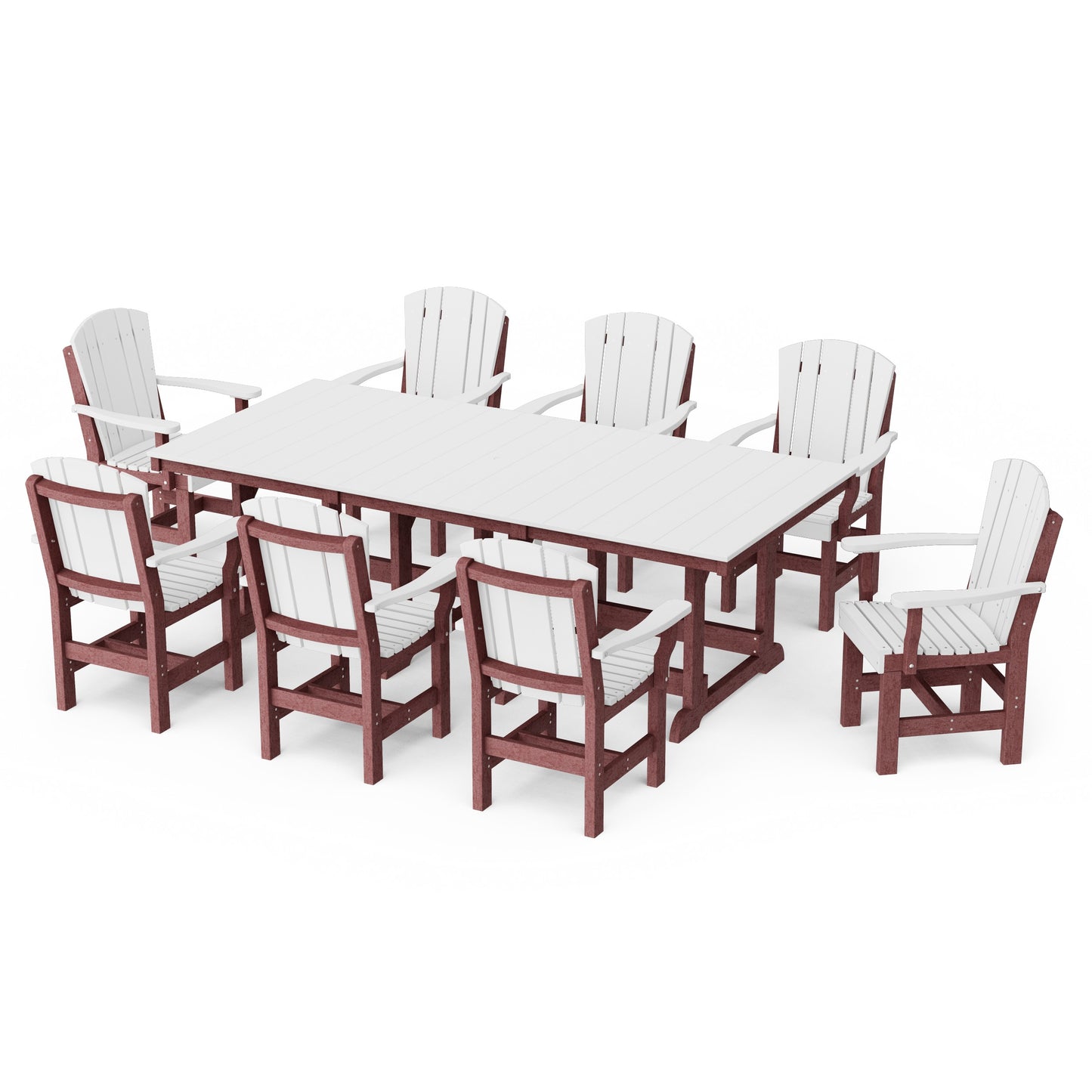 Heritage 9-Piece Arm Chair Rectangular Dining Set