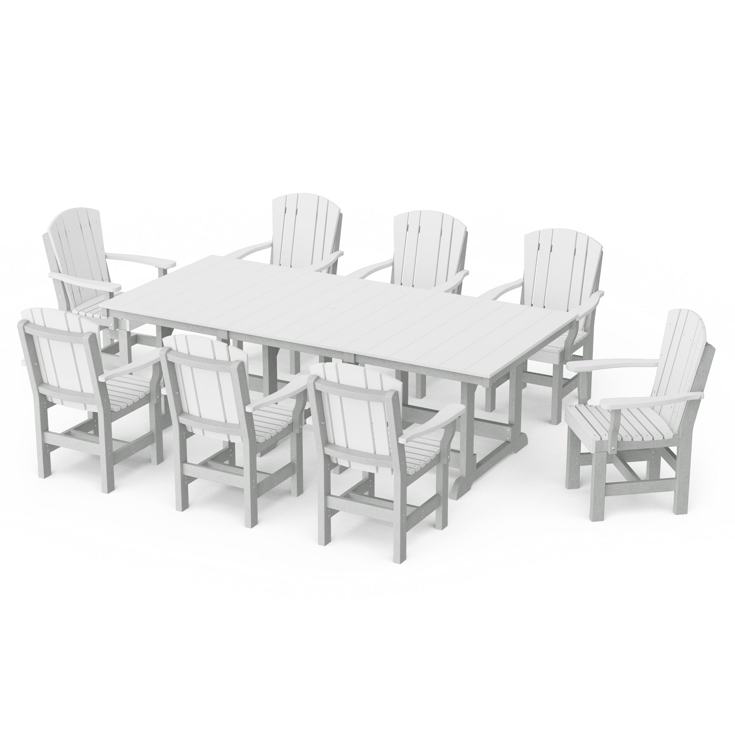Heritage 9-Piece Arm Chair Rectangular Dining Set