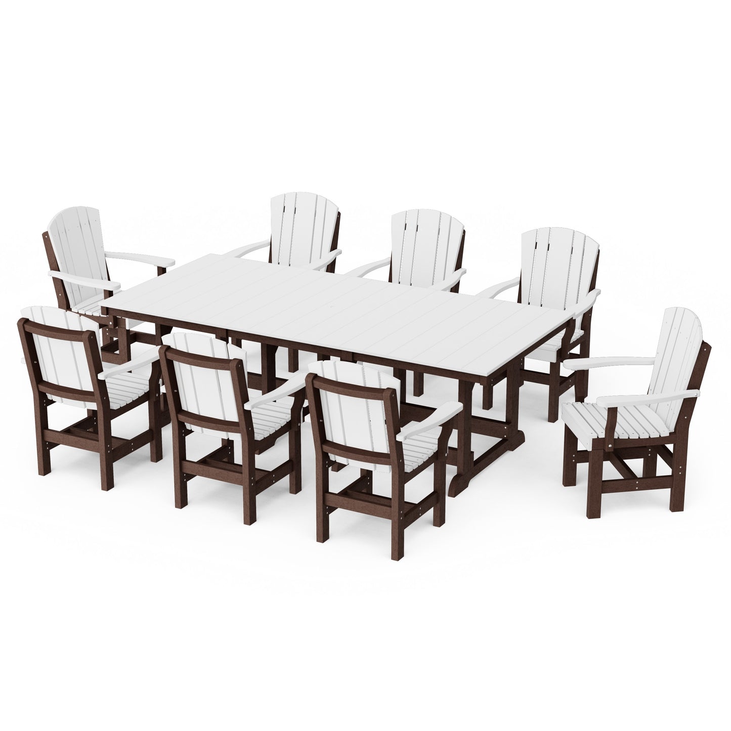 Heritage 9-Piece Arm Chair Rectangular Dining Set