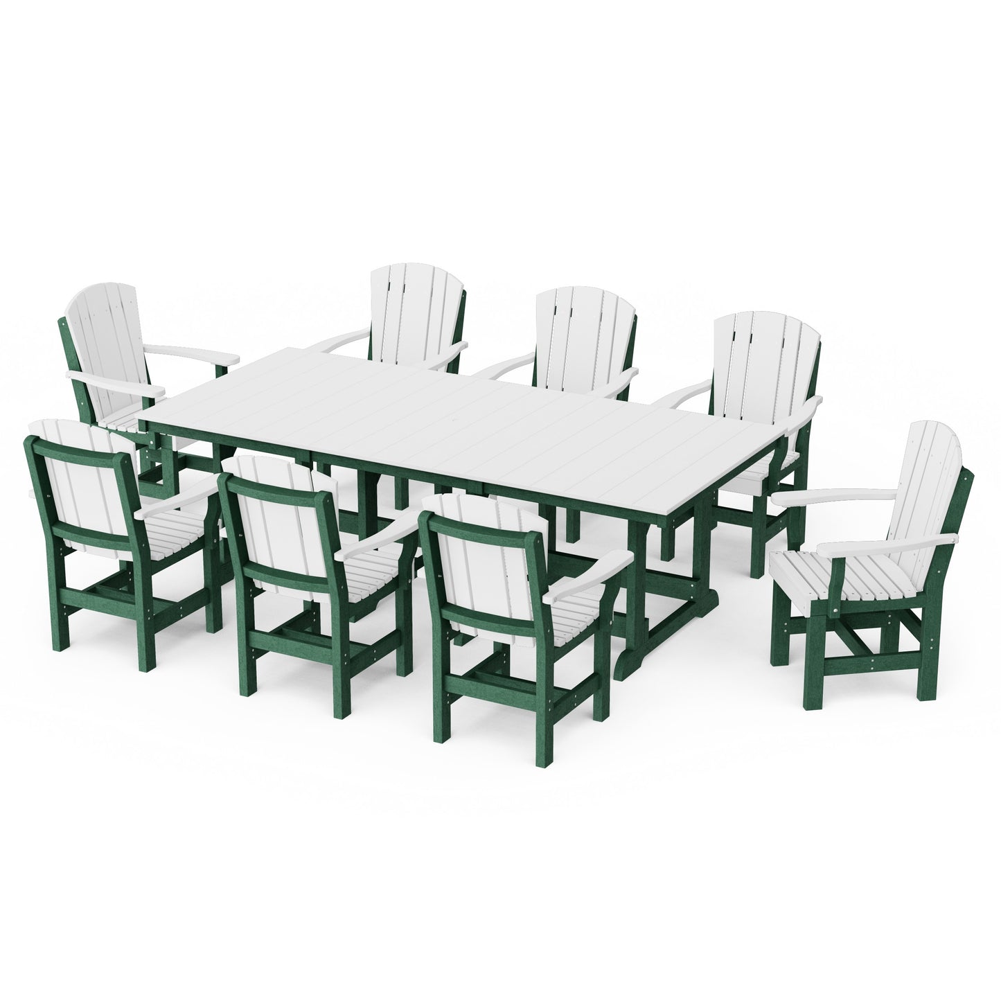 Heritage 9-Piece Arm Chair Rectangular Dining Set