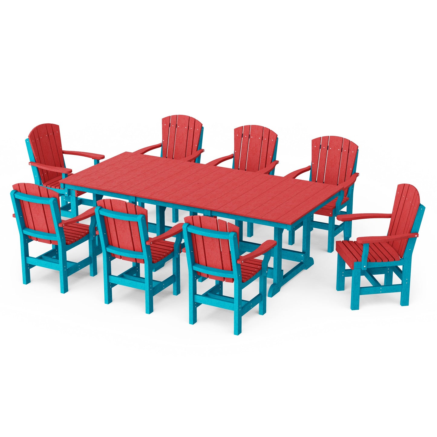 Heritage 9-Piece Arm Chair Rectangular Dining Set