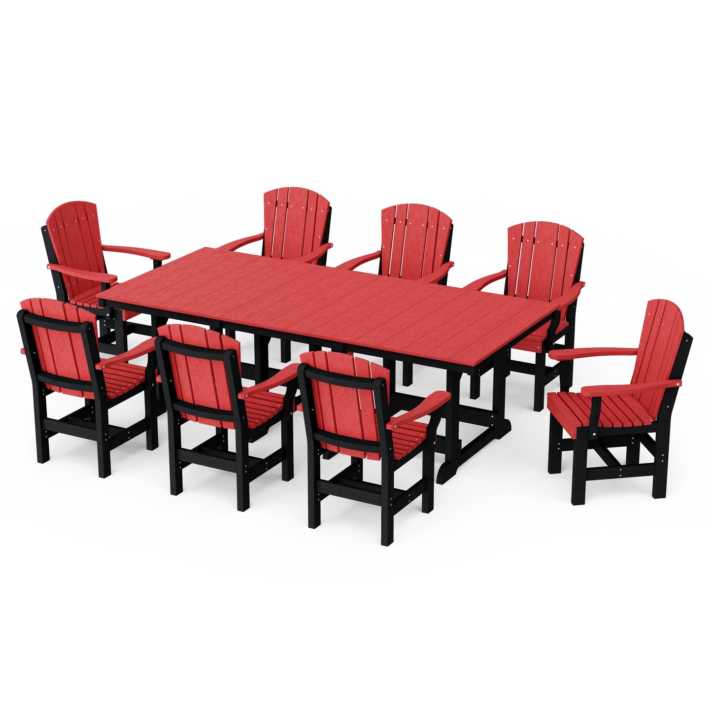 Heritage 9-Piece Arm Chair Rectangular Dining Set