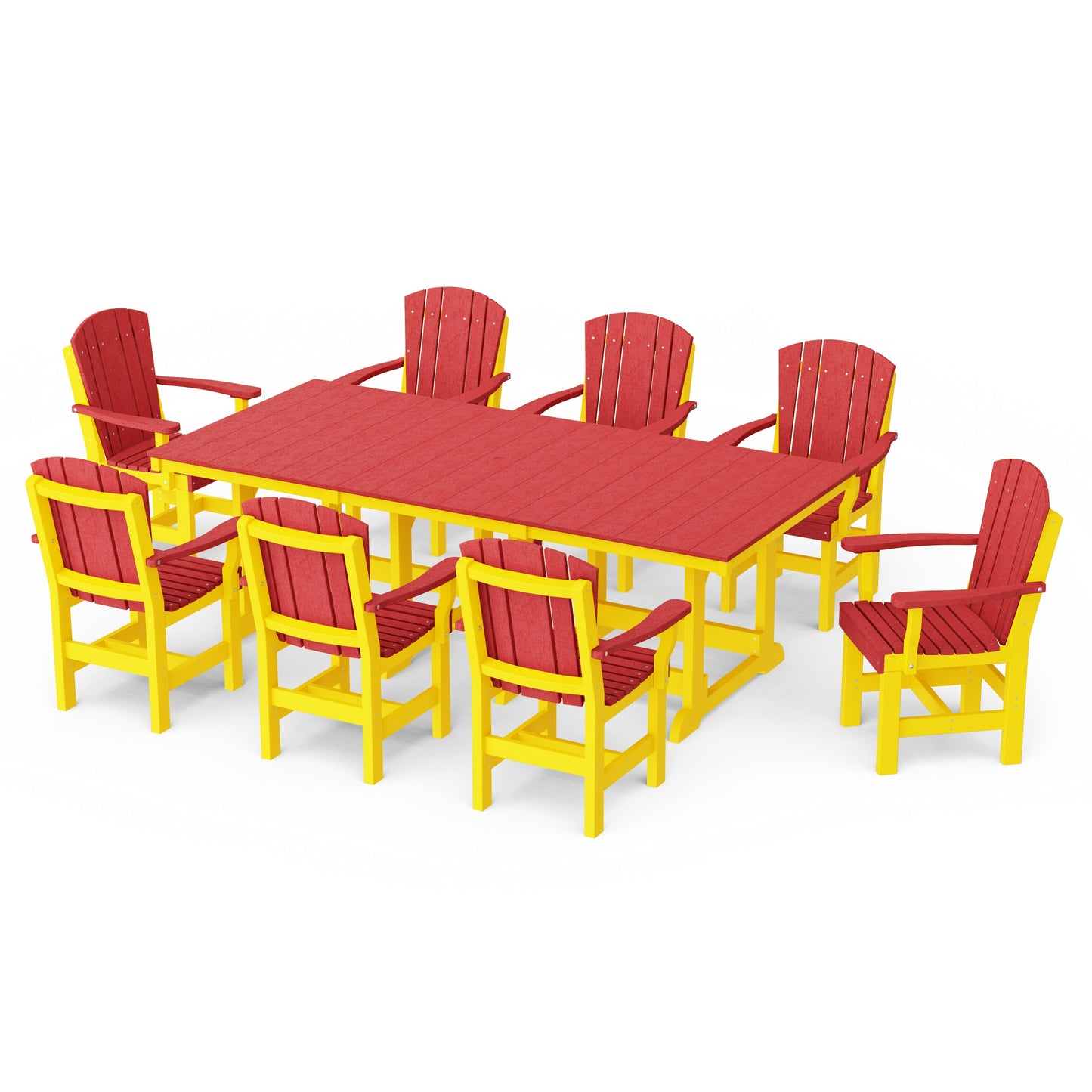 Heritage 9-Piece Arm Chair Rectangular Dining Set