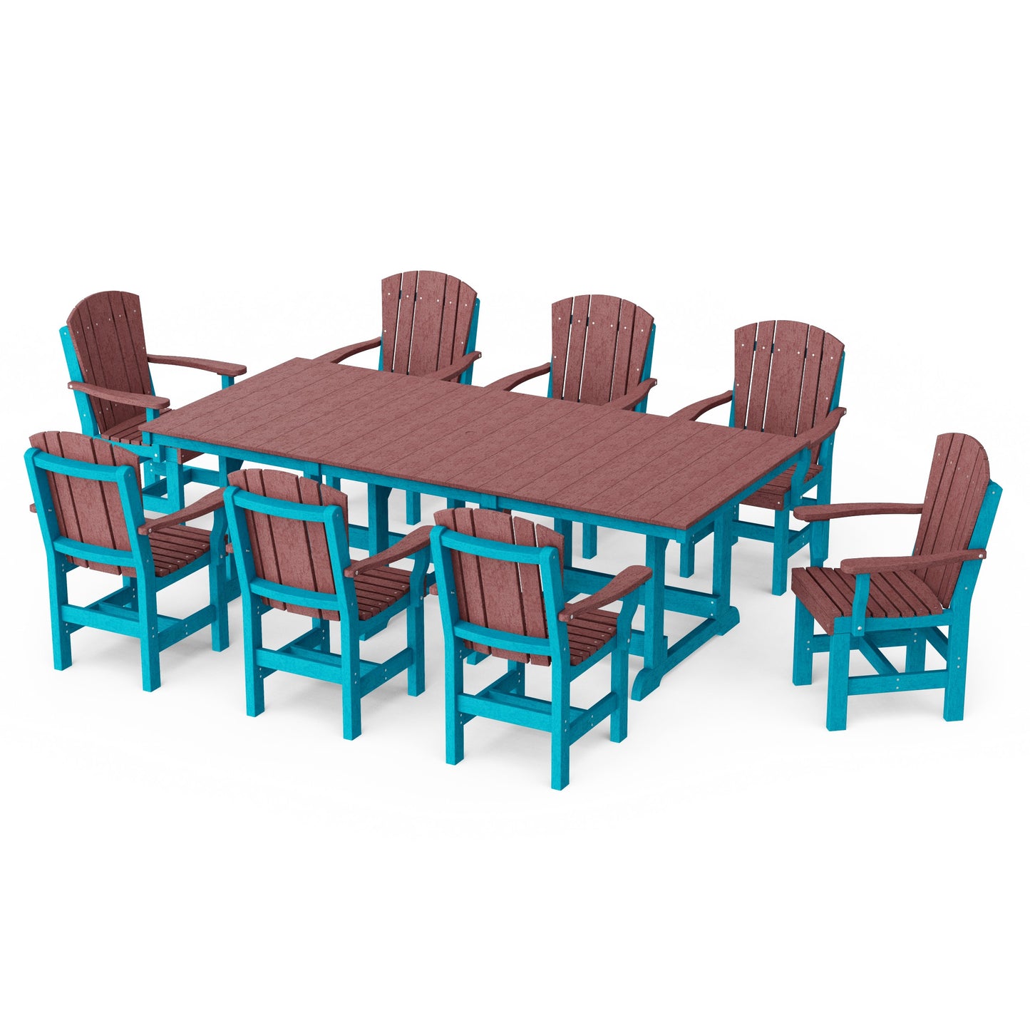 Heritage 9-Piece Arm Chair Rectangular Dining Set