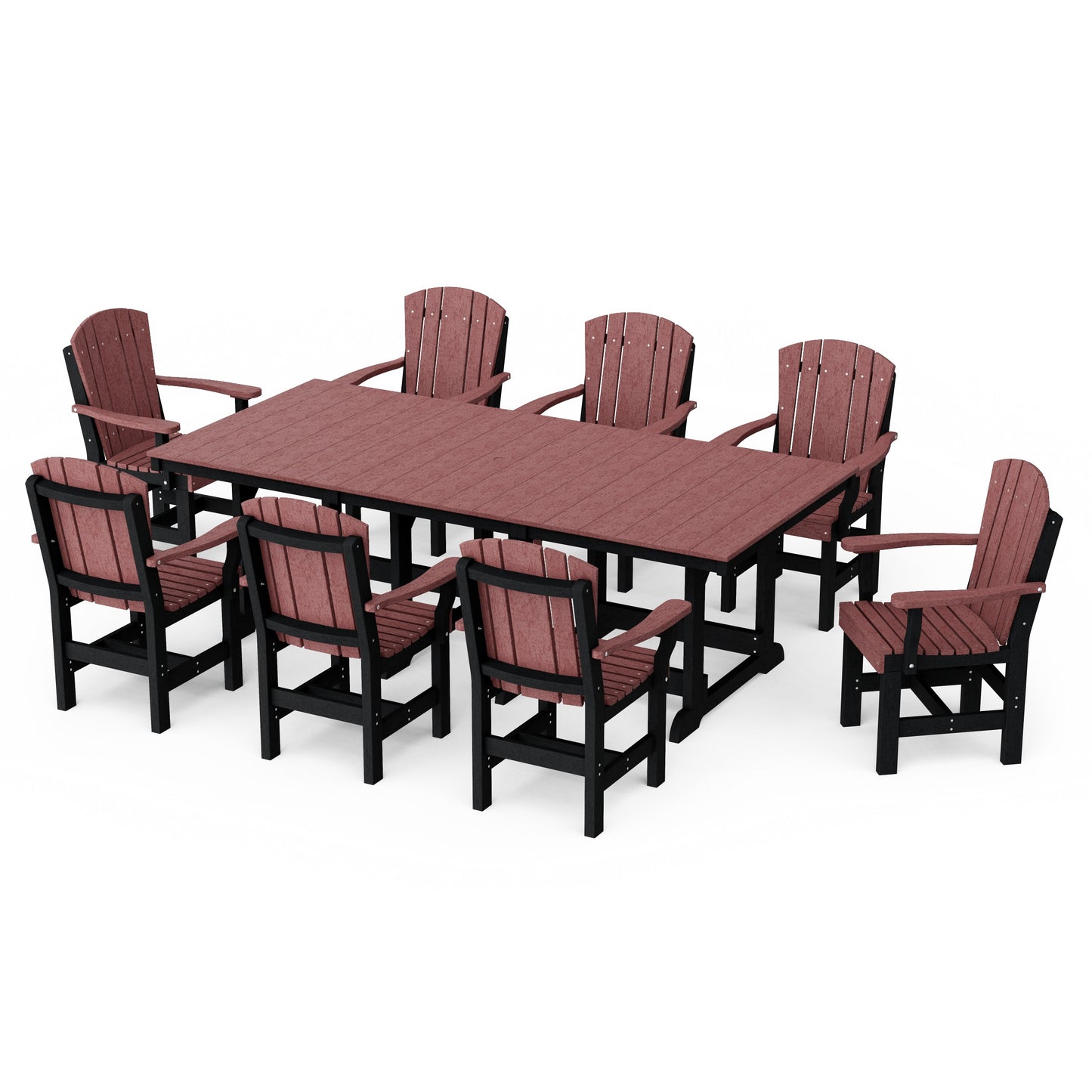 Heritage 9-Piece Arm Chair Rectangular Dining Set