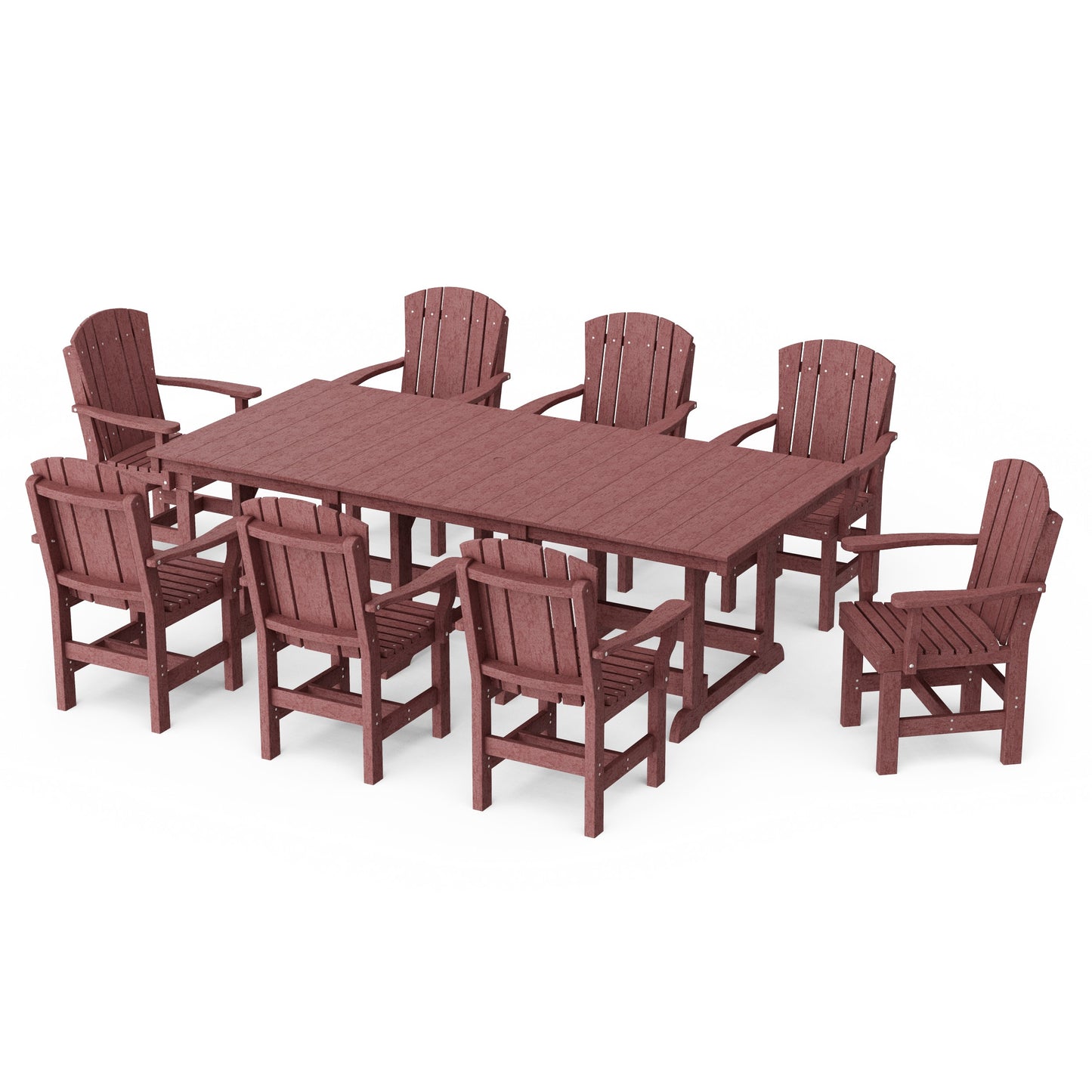 Heritage 9-Piece Arm Chair Rectangular Dining Set