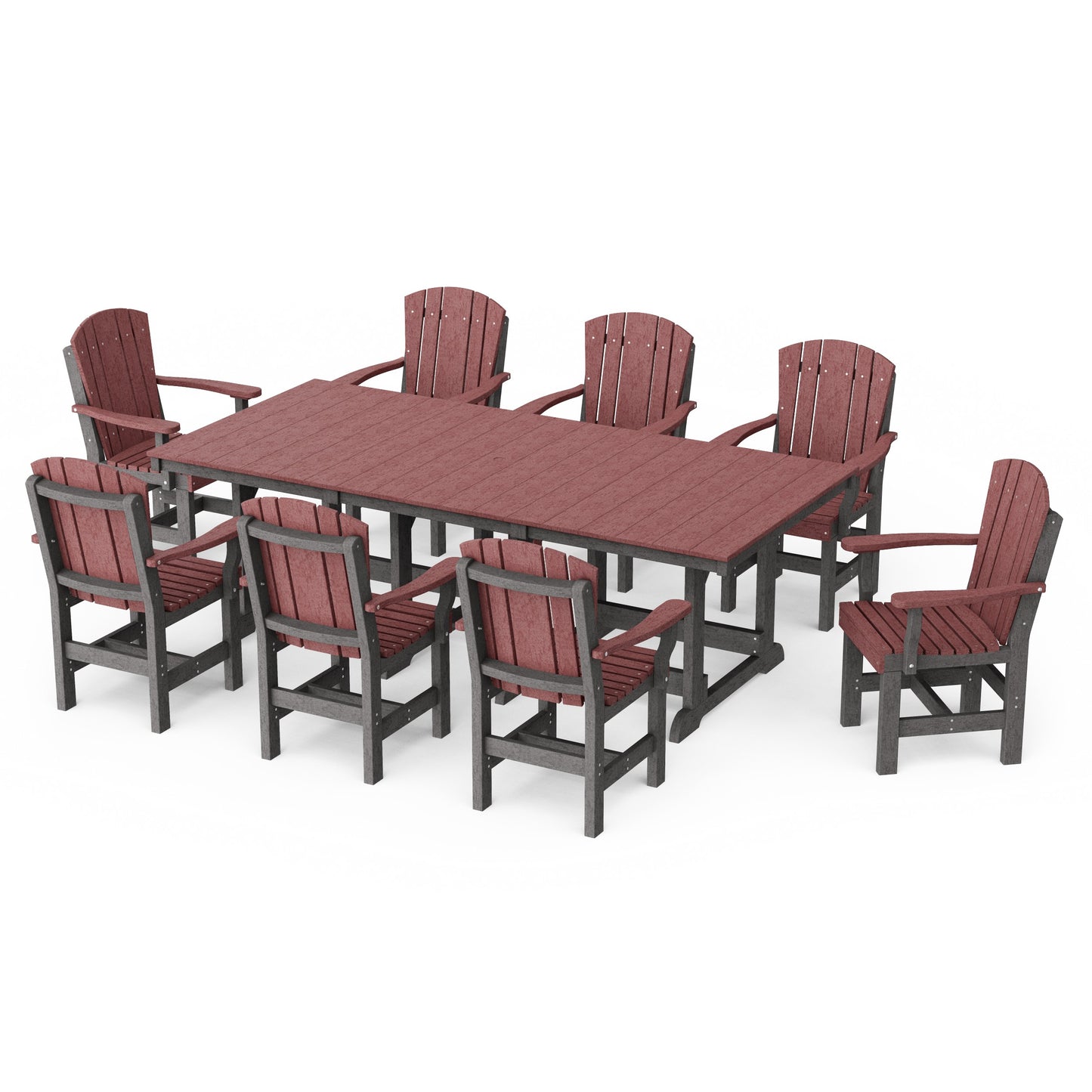 Heritage 9-Piece Arm Chair Rectangular Dining Set