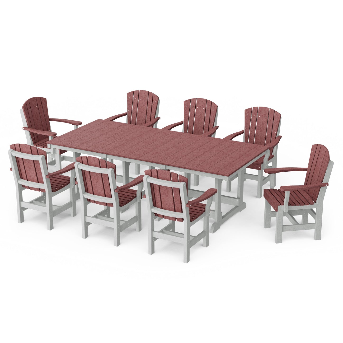 Heritage 9-Piece Arm Chair Rectangular Dining Set