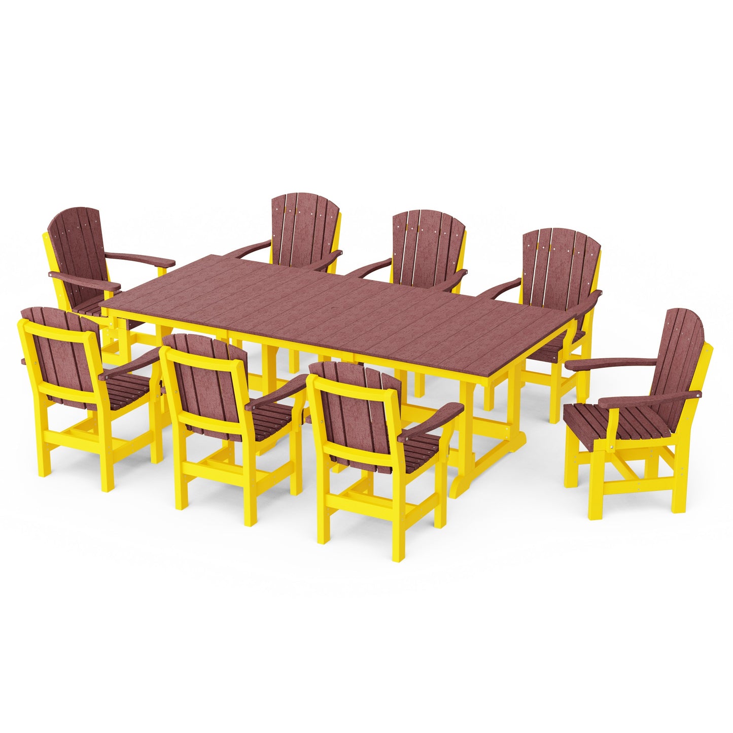 Heritage 9-Piece Arm Chair Rectangular Dining Set