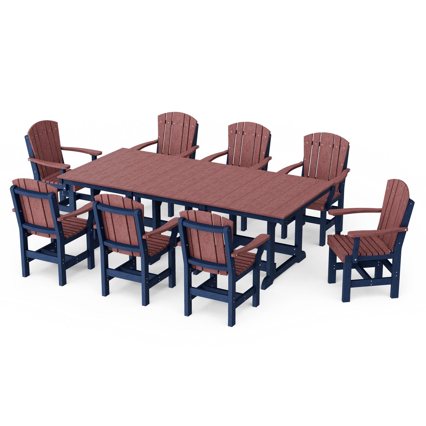 Heritage 9-Piece Arm Chair Rectangular Dining Set