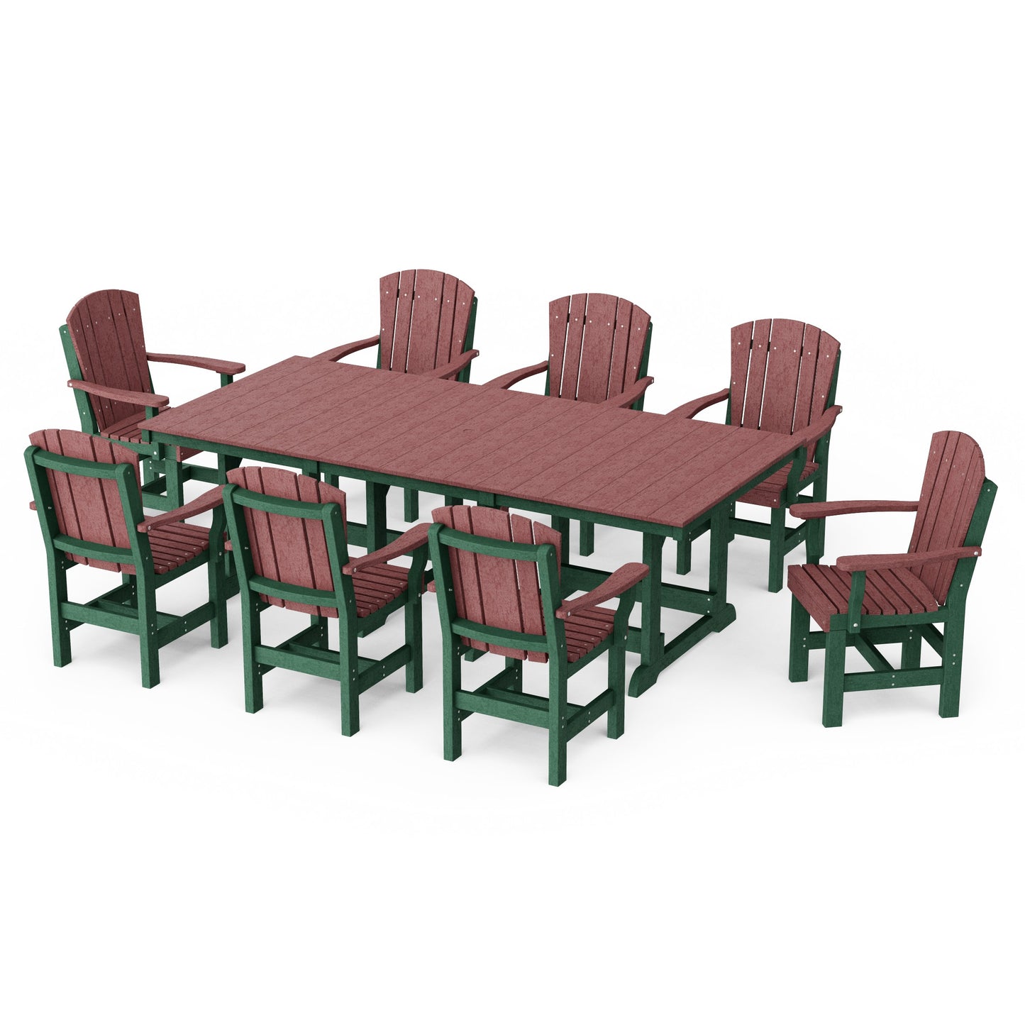 Heritage 9-Piece Arm Chair Rectangular Dining Set