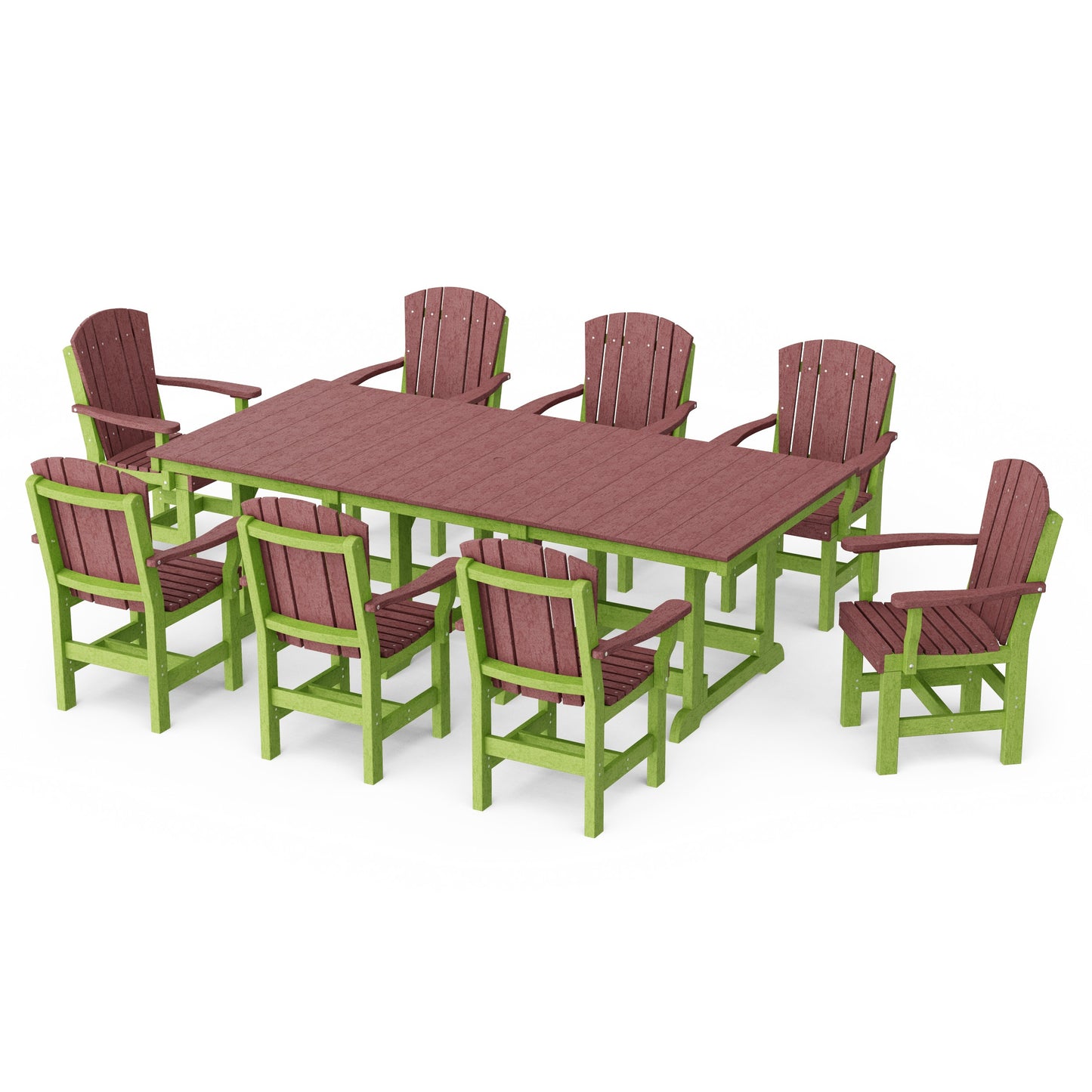 Heritage 9-Piece Arm Chair Rectangular Dining Set