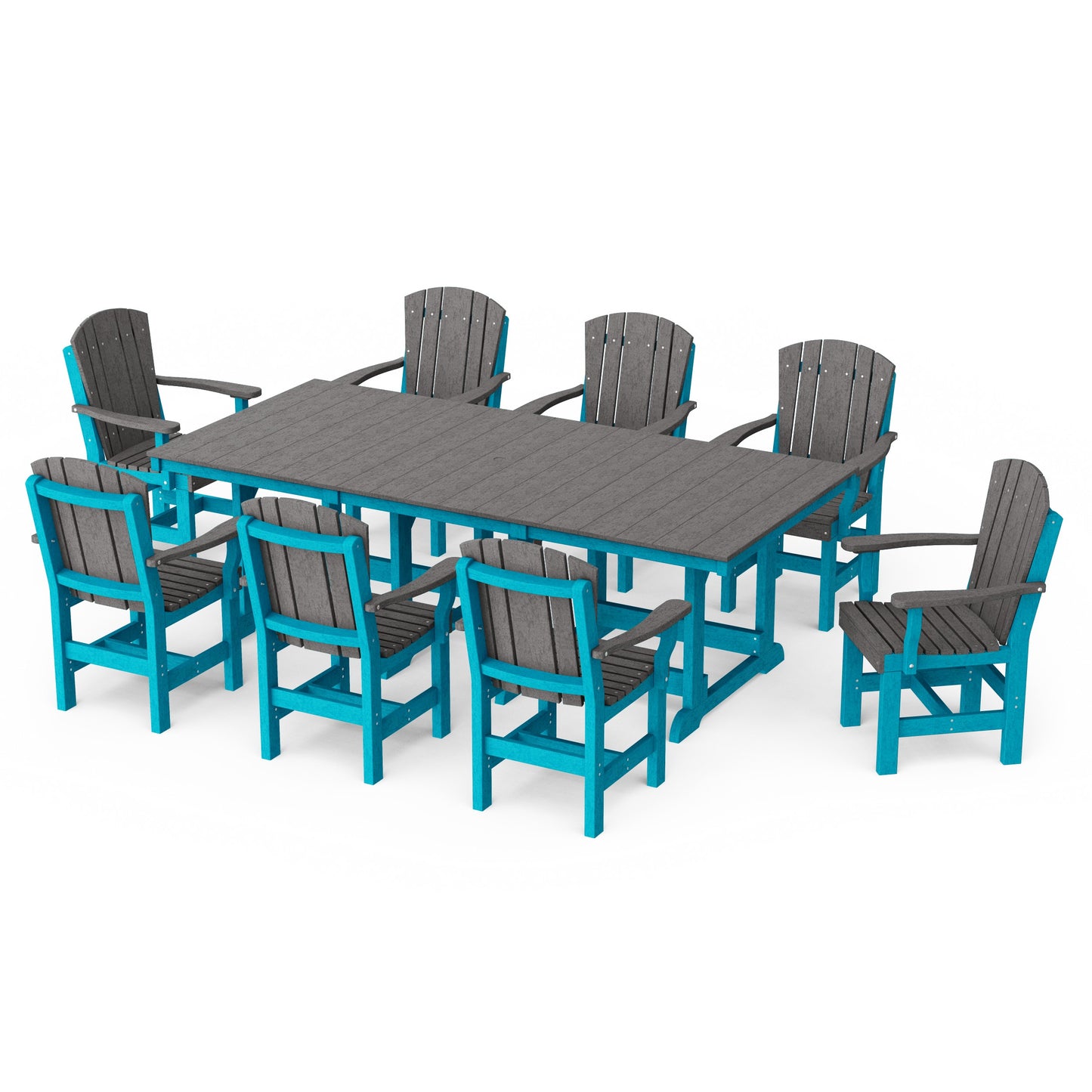 Heritage 9-Piece Arm Chair Rectangular Dining Set