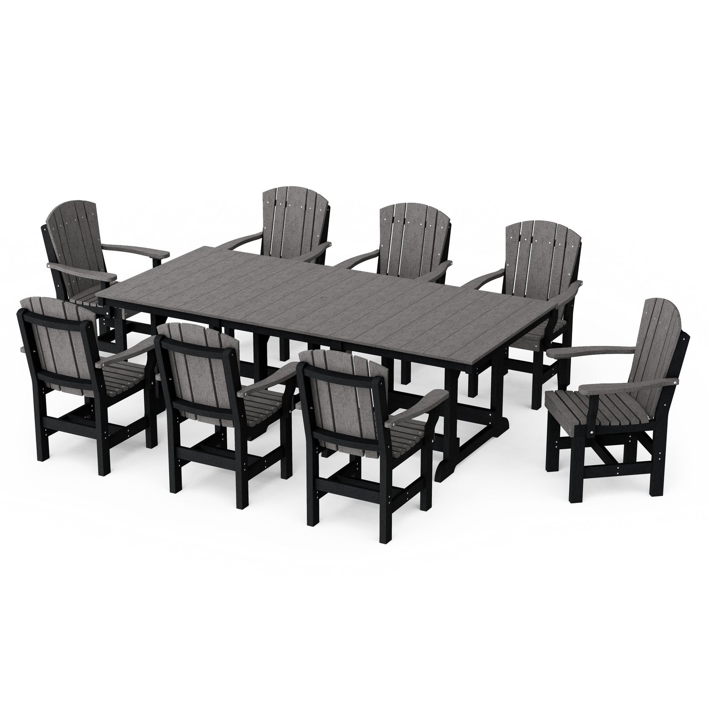 Heritage 9-Piece Arm Chair Rectangular Dining Set