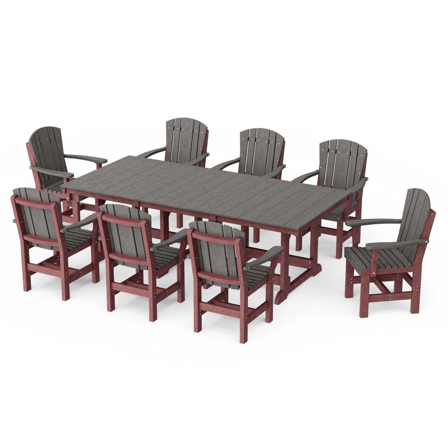 Heritage 9-Piece Arm Chair Rectangular Dining Set