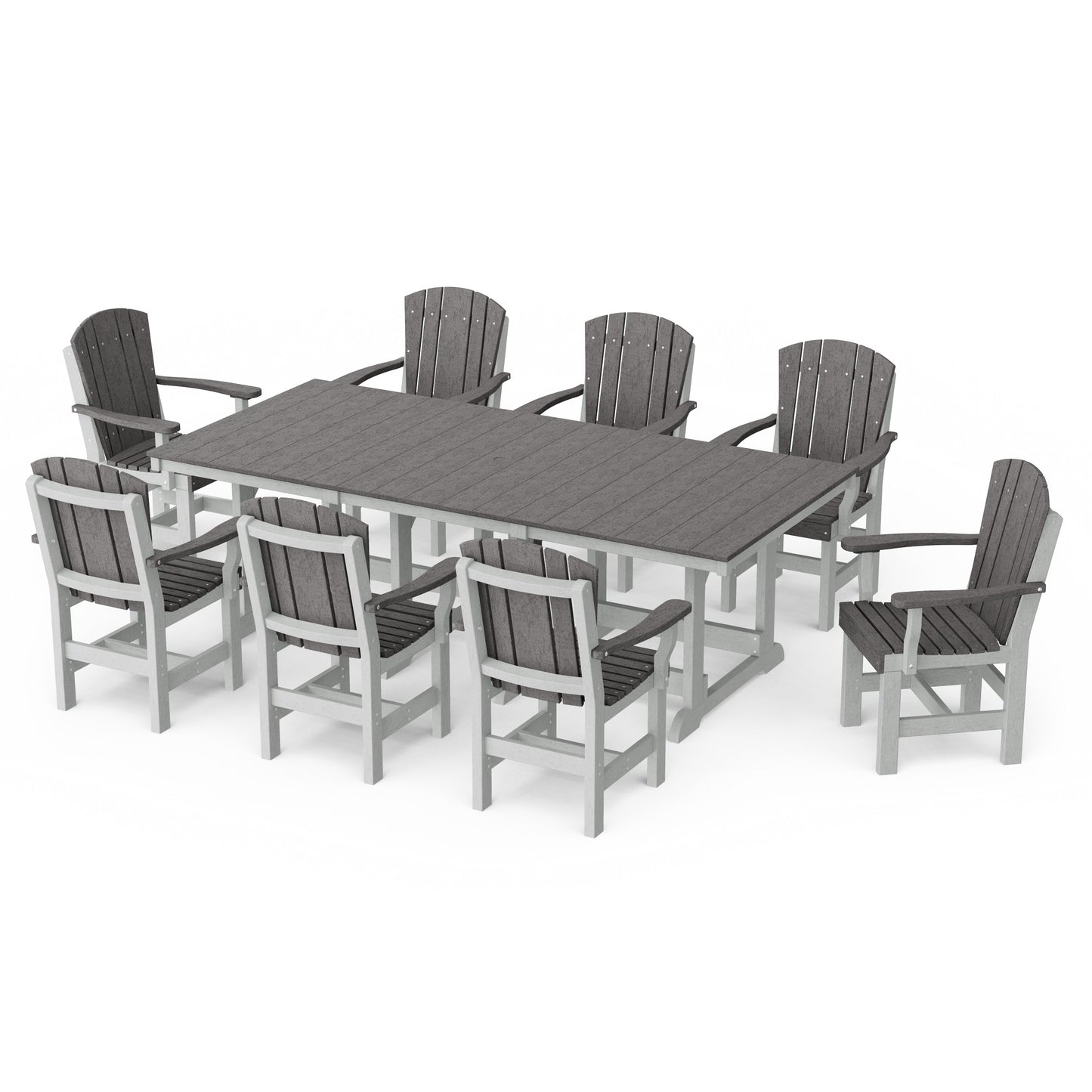 Heritage 9-Piece Arm Chair Rectangular Dining Set