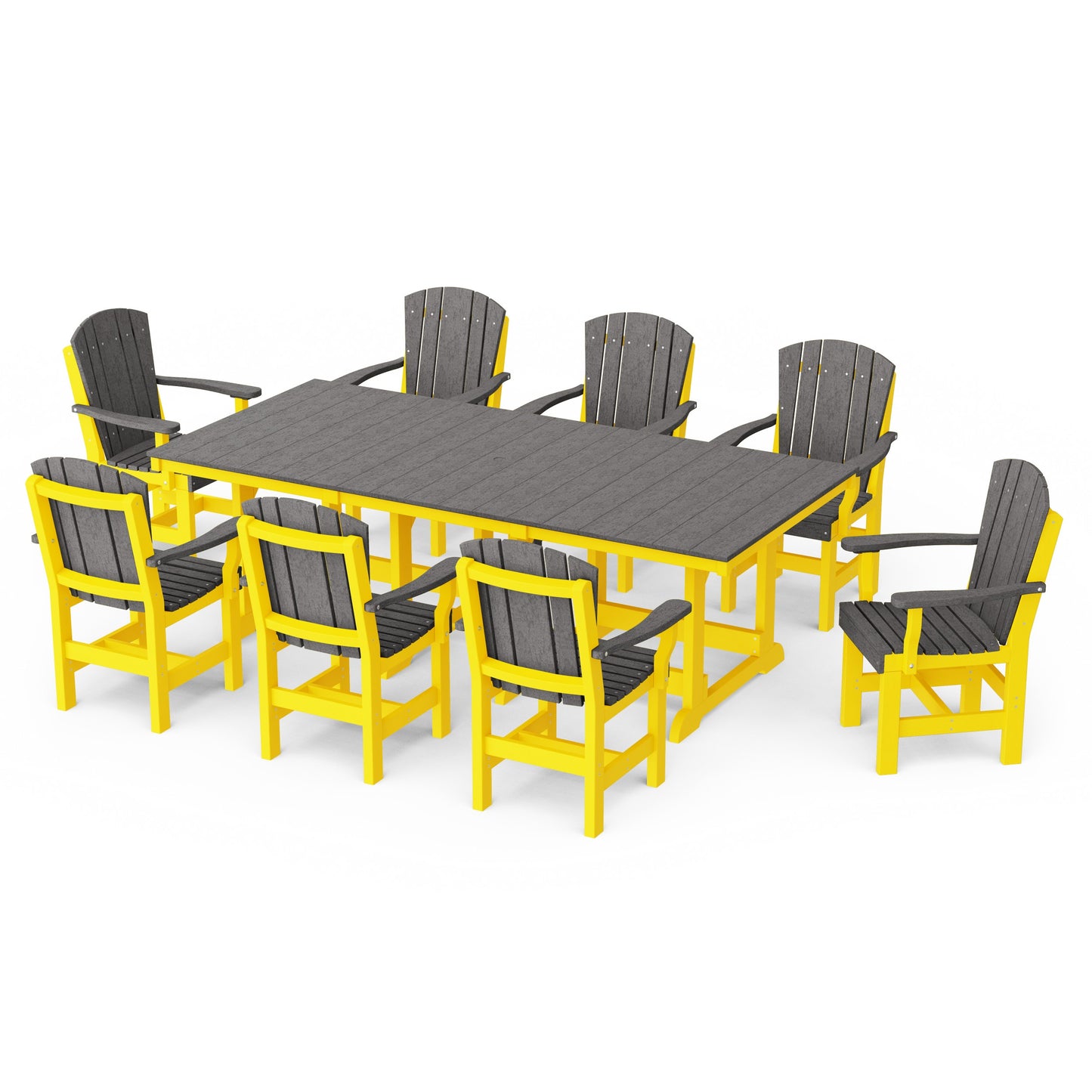Heritage 9-Piece Arm Chair Rectangular Dining Set