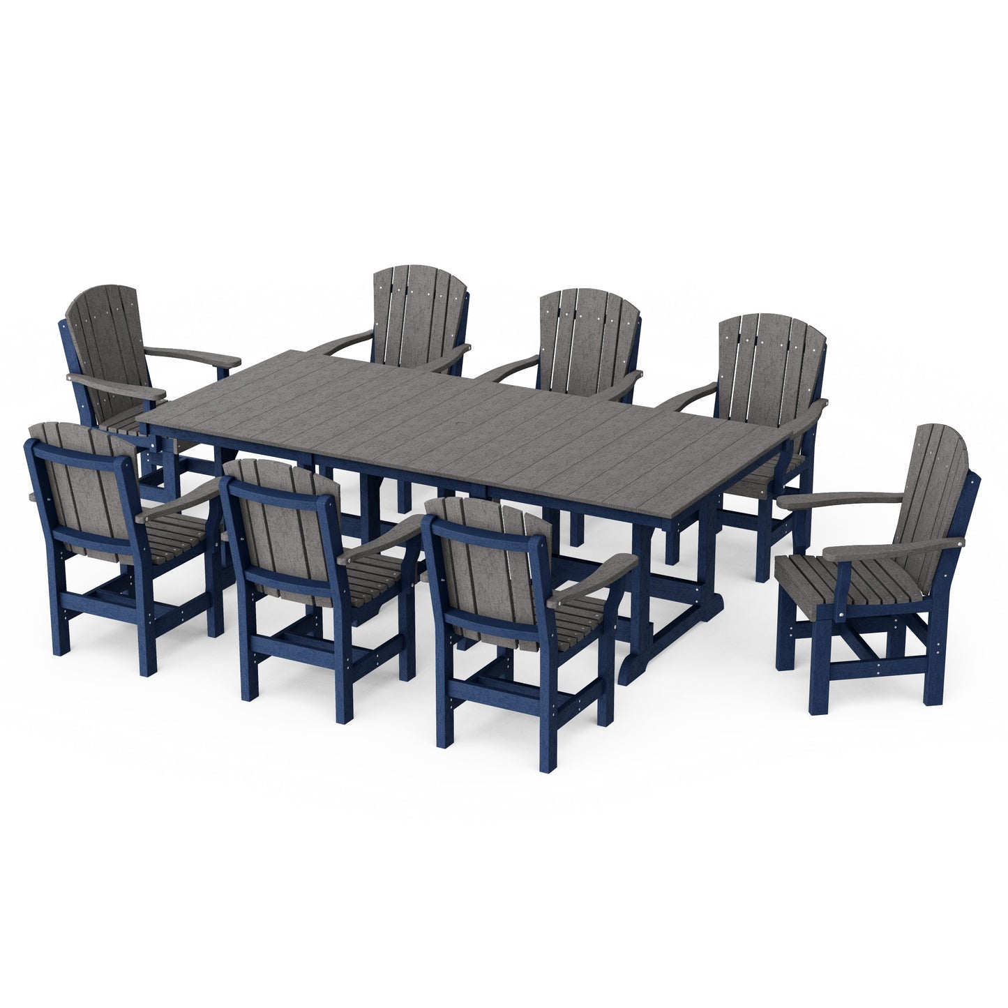 Heritage 9-Piece Arm Chair Rectangular Dining Set