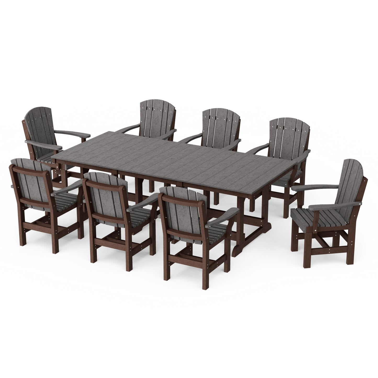 Heritage 9-Piece Arm Chair Rectangular Dining Set