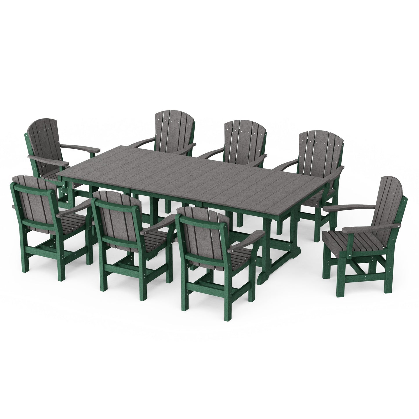 Heritage 9-Piece Arm Chair Rectangular Dining Set