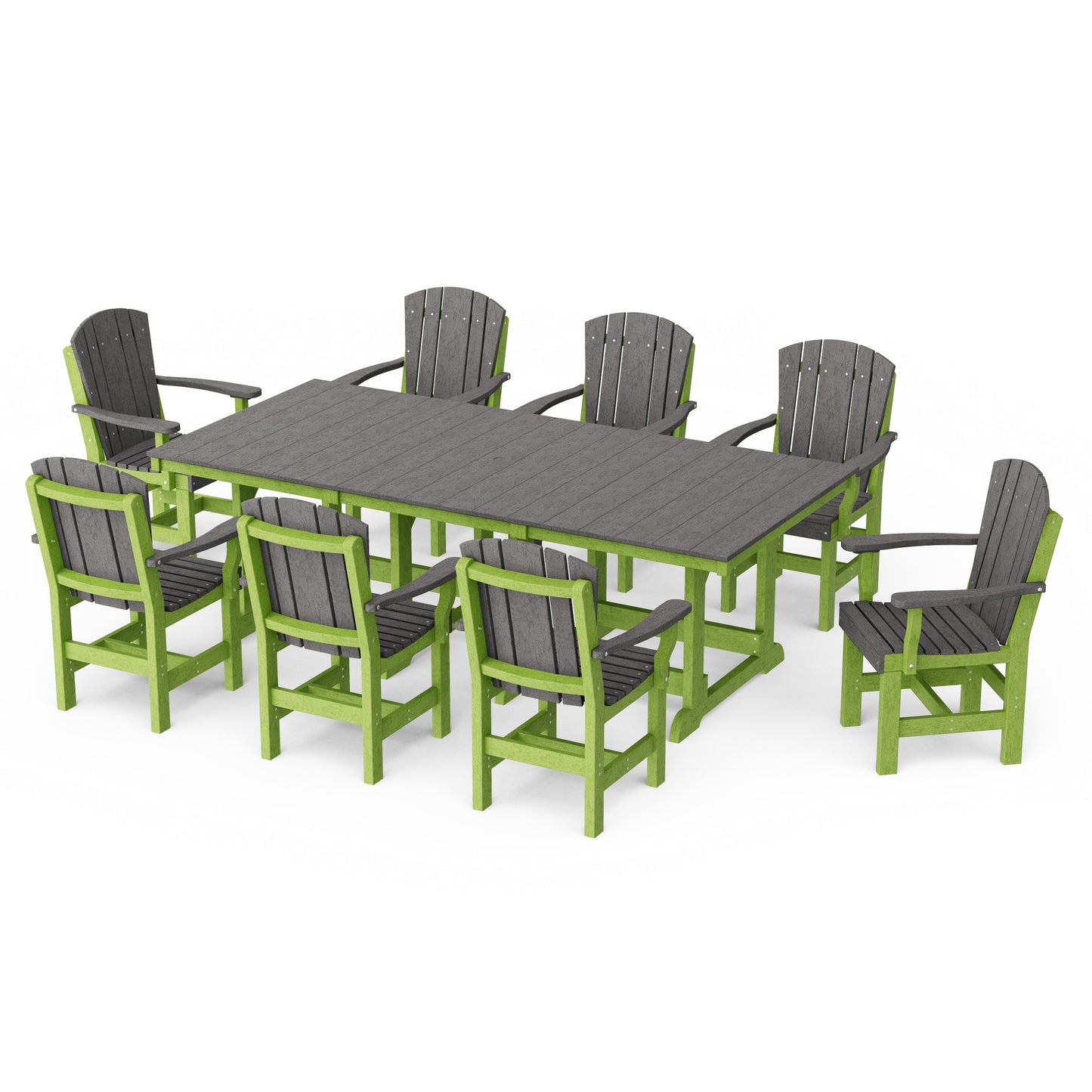 Heritage 9-Piece Arm Chair Rectangular Dining Set