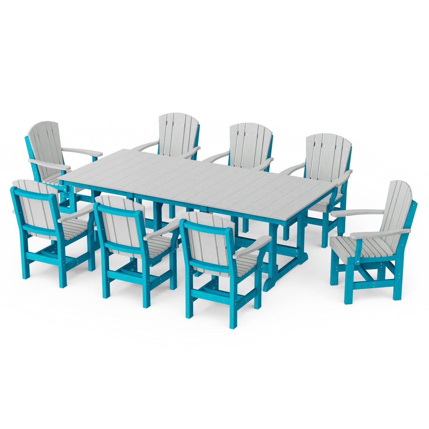 Heritage 9-Piece Arm Chair Rectangular Dining Set