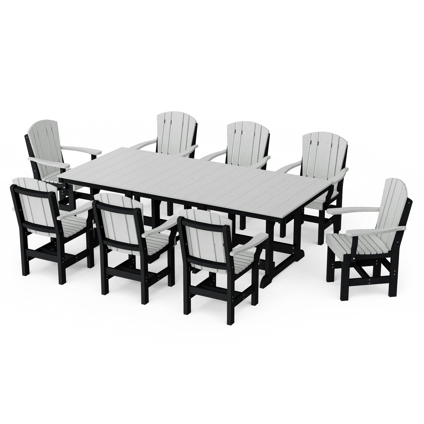 Heritage 9-Piece Arm Chair Rectangular Dining Set