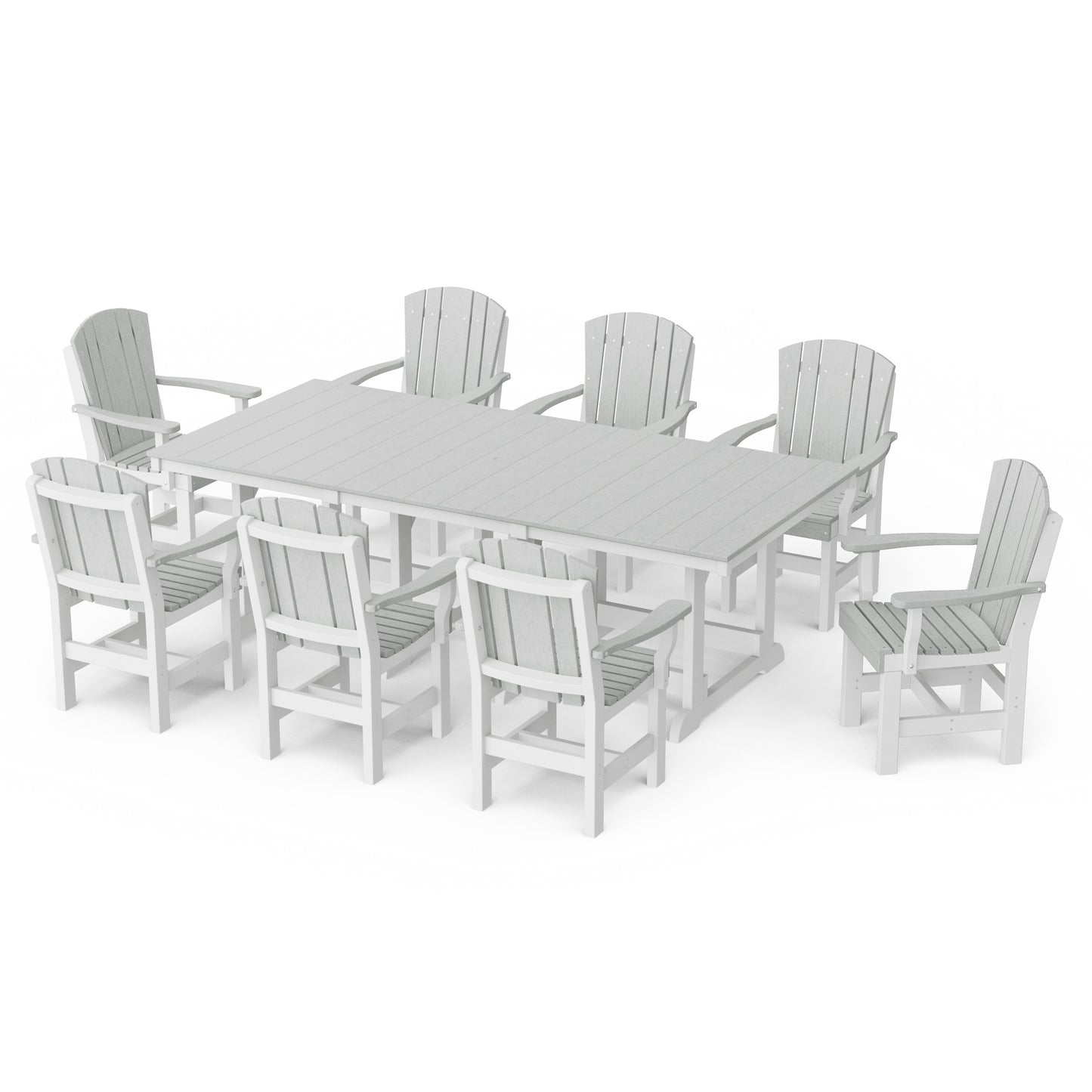 Heritage 9-Piece Arm Chair Rectangular Dining Set