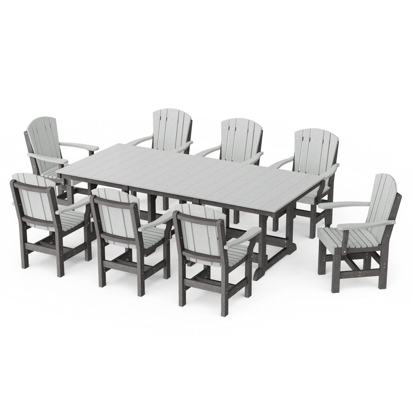 Heritage 9-Piece Arm Chair Rectangular Dining Set