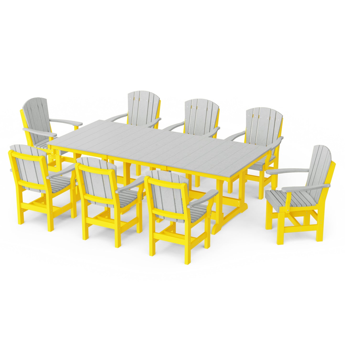 Heritage 9-Piece Arm Chair Rectangular Dining Set