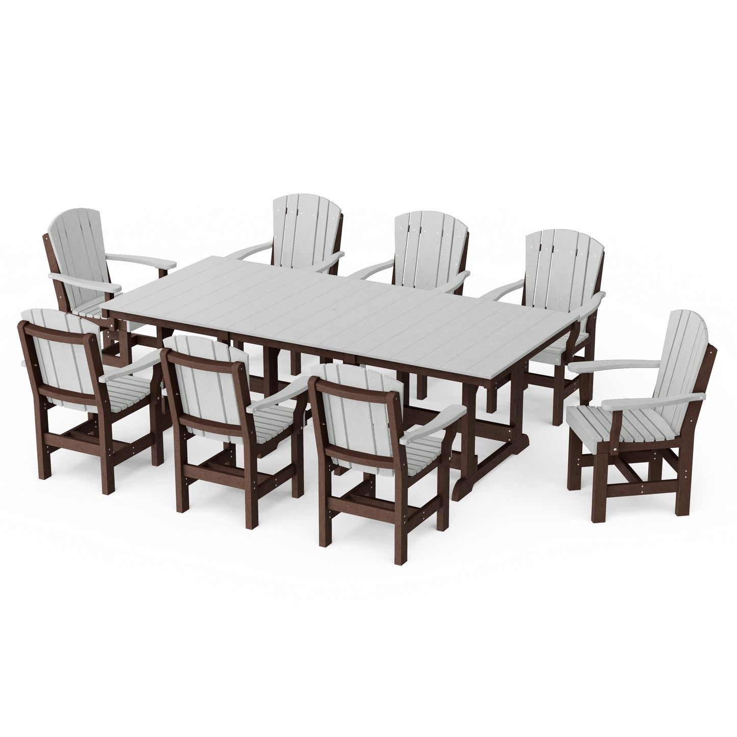 Heritage 9-Piece Arm Chair Rectangular Dining Set